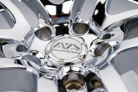 AVS Model 5 17" 9JJ +35, 8JJ +30 (5x114.3) *Triple Chrome Plated*