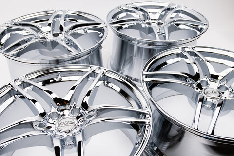 AVS Model 5 18" 10JJ +45, 9JJ +35 (5x114.3) *Triple Chrome Plated*