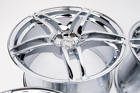 AVS Model 5 18" 10JJ +45, 9JJ +35 (5x114.3) *Triple Chrome Plated*