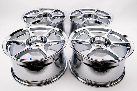 Buddy Club P1 17" 9JJ +17, 9JJ +27 (5x114.3) *Triple Chrome Plated*