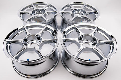 Buddy Club P1 17" 9JJ +17, 9JJ +27 (5x114.3) *Triple Chrome Plated*