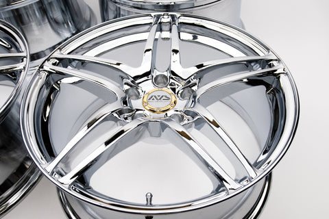 AVS Model 5 18" 9JJ +35, 8JJ +30 (5x114.3) *Triple Chrome Plated*