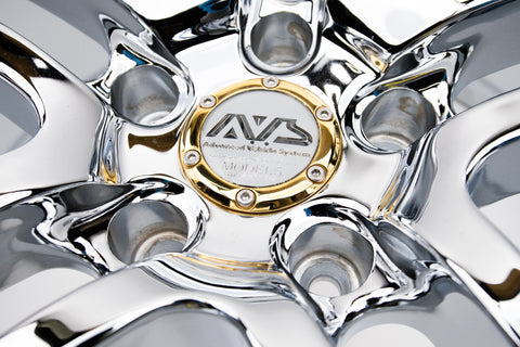 AVS Model 5 18" 9JJ +35, 8JJ +30 (5x114.3) *Triple Chrome Plated*