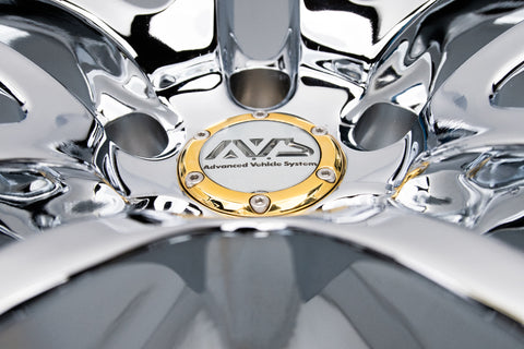 AVS Model 5 18" 9JJ +35, 8JJ +30 (5x114.3) *Triple Chrome Plated*