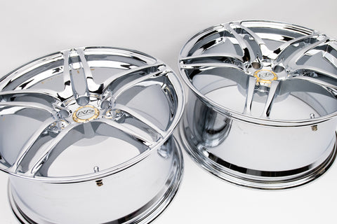 AVS Model 5 18" 9JJ +35, 8JJ +30 (5x114.3) *Triple Chrome Plated*